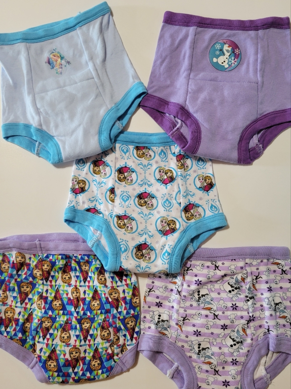 Disney Frozen Training Pants Bundle Size 3T Elsa Anna Olaf Toddler Underwear Set - Picture 2 of 14